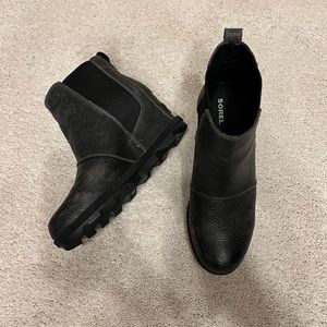 Joan of Arctic Wedged Booties